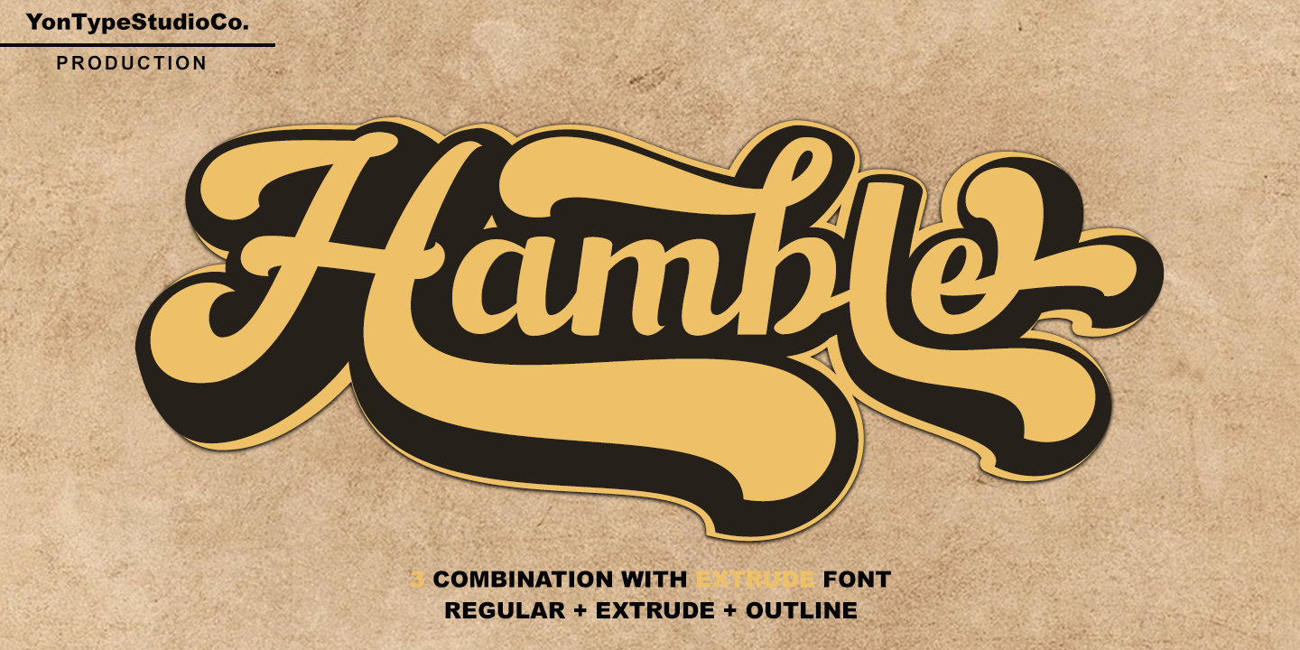 Шрифт Hamble